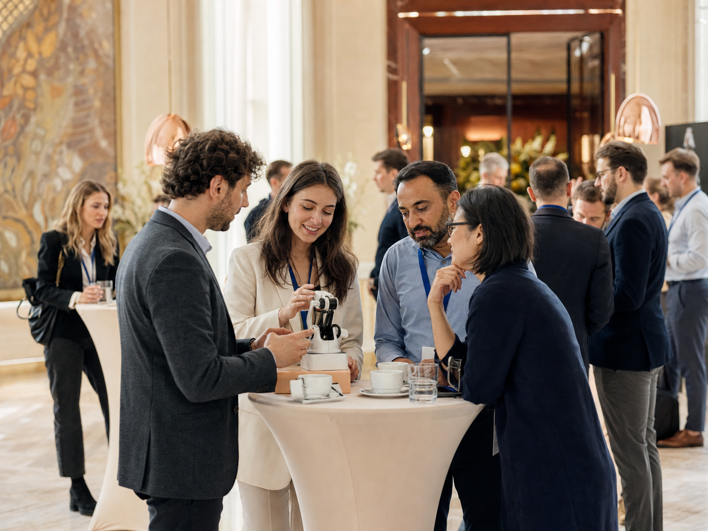 Ilustracija umrežavanja na poslovnom događaju